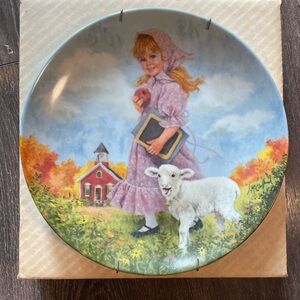 "Mary Had a Little Lamb" Collectible Plate - Reco 1985 - John McClelland